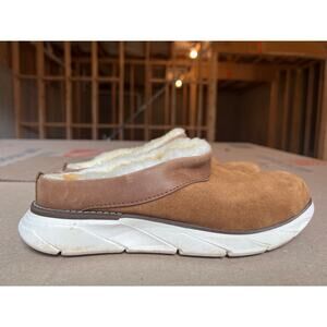 L.L.Bean Kennebec Shearling Clogs in brown suede Women's 6M